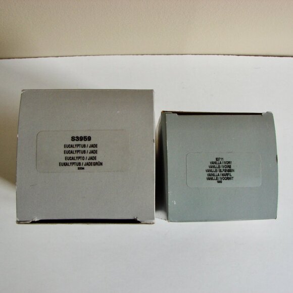 Partylite Pillar Candles Set of 2 Eucalyptus Vanilla Scented BRAND NEW IN BOX - Picture 5 of 8